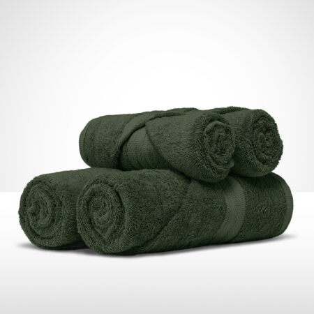 ręcznik kąpielowy bawełniany 50x100 cm butelkowej zieleni