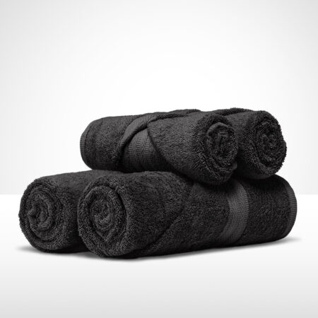 ręcznik kąpielowy bawełniany 50x100 cm czarny