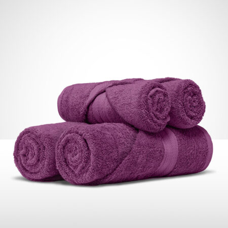 ręcznik kąpielowy bawełniany 50x100 cm fioletowy