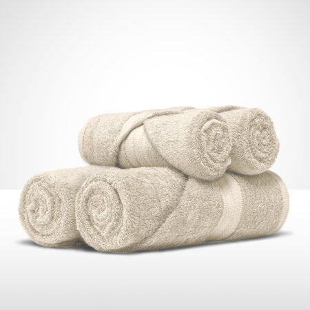 ręcznik kąpielowy bawełniany 50x100 cm kremowy