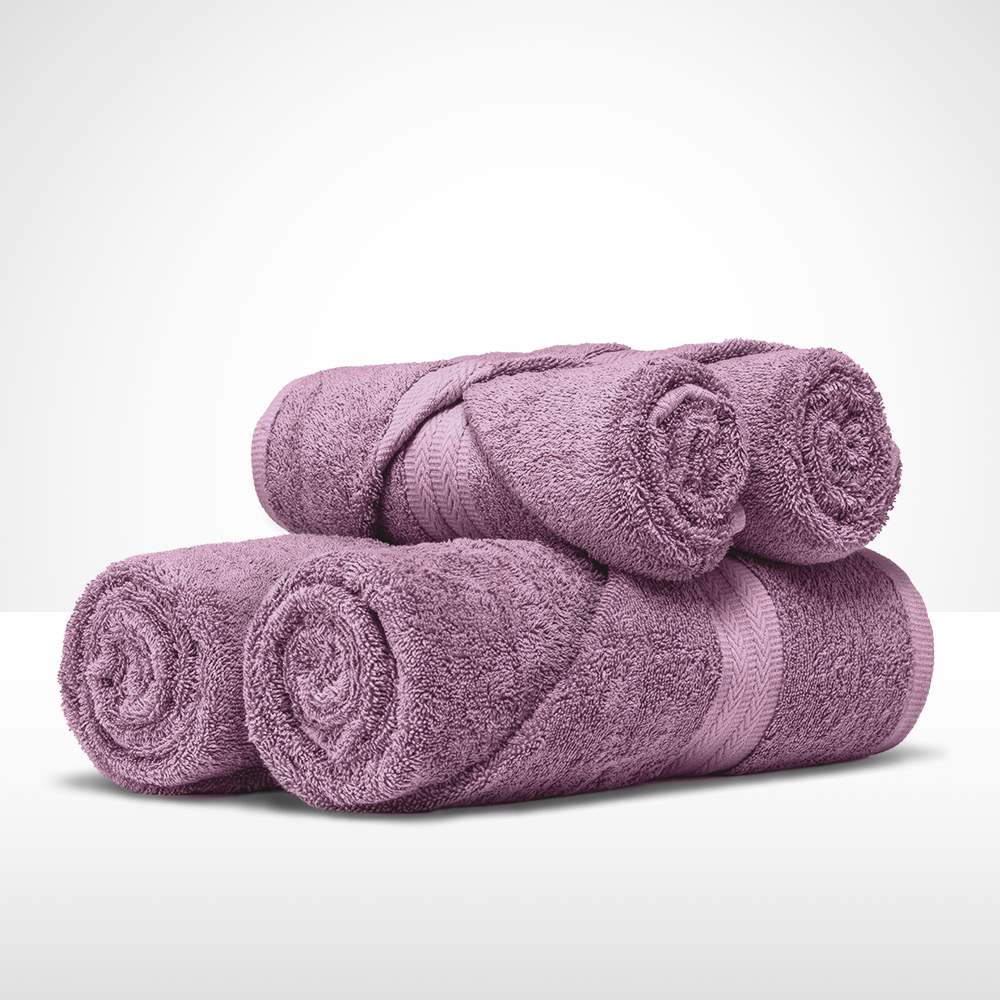 ręcznik kąpielowy bawełniany 70x140 cm liliowy