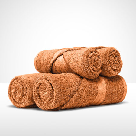 ręcznik kąpielowy bawełniany 70x140 cm marchewkowy
