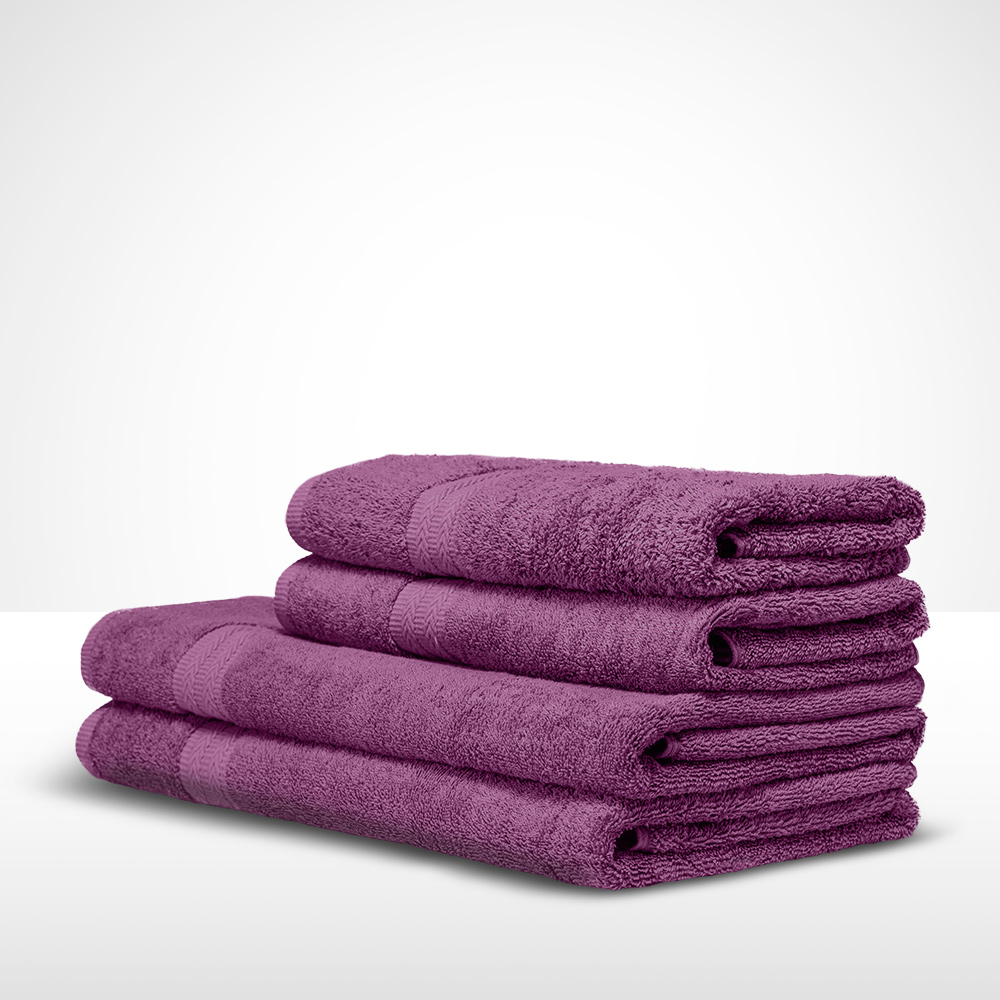 recznik-kapielowy-50x100-bawelniany-fioletowy ręcznik kąpielowy bawełniany fioletowy 50x100 cm