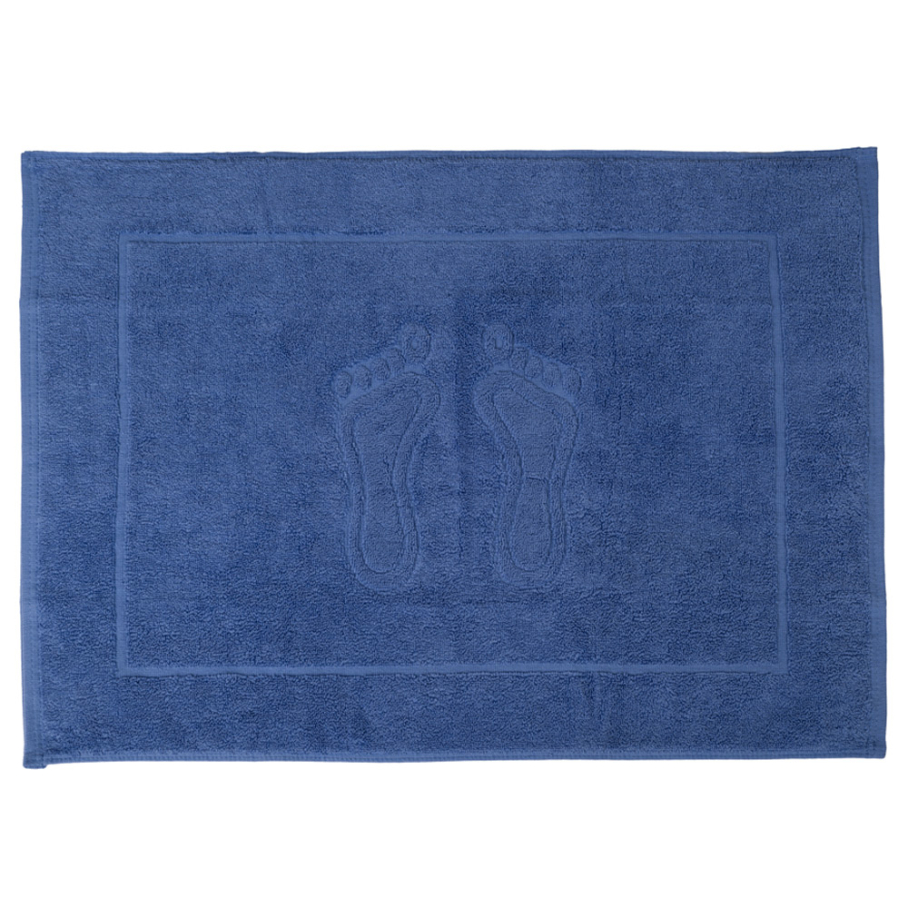 dywanik-lazienkowy-bawelniany-50x70-granatowy Dywanik łazienkowy rozłożony