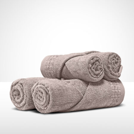 Ręcznik bawełniany 50x100 sepia z bordiurą