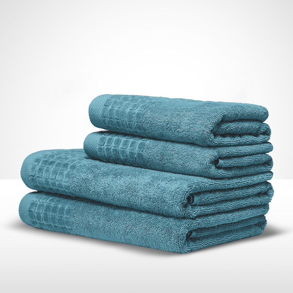 recznik-50x100-kapielowy-larisa-500g-turkusowy-komplet Ręcznik bawełniany komplet 4szt turkusowy