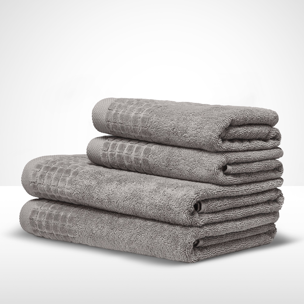 recznik-70x140-kapielowy-larisa-500g-stalowy-komplet Ręcznik bawełniany komplet 4szt stalowy