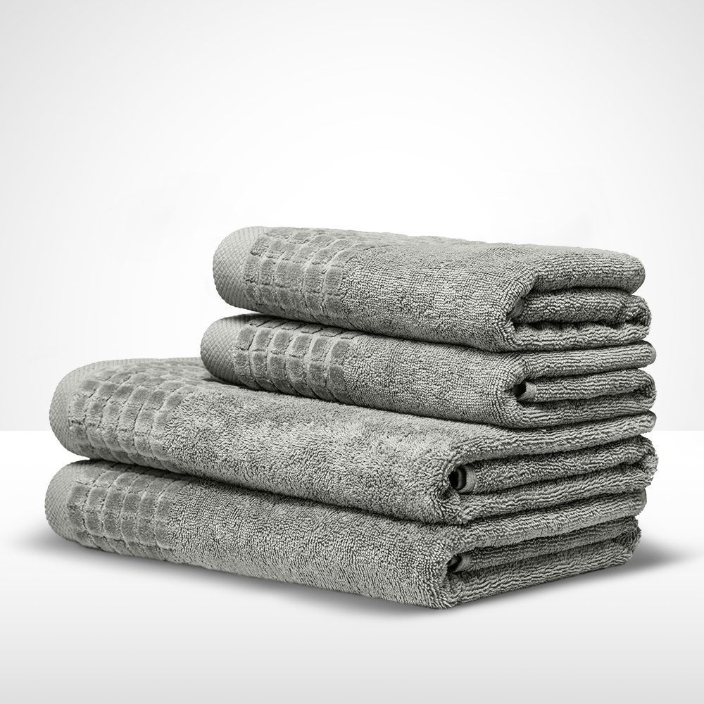 recznik-70x140-kapielowy-larisa-500g-szary-komplet Ręcznik bawełniany komplet 4szt szary