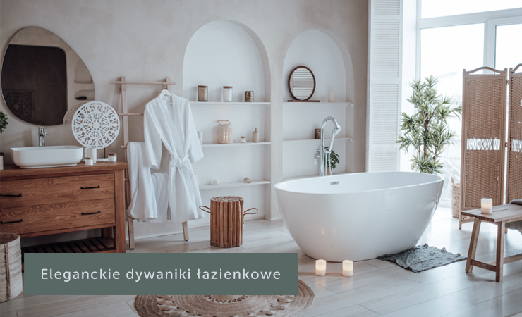 Eleganckie dywaniki łazienkowe - stylowa łazienka z wyposażeniem