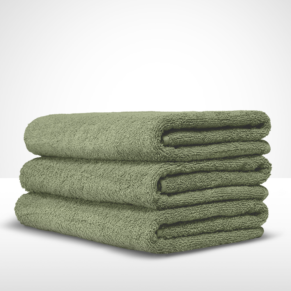 Recznik-kapielowy-140x70-500g-zielony Ręcznik RIMINI zielony w kompozycji 3szt