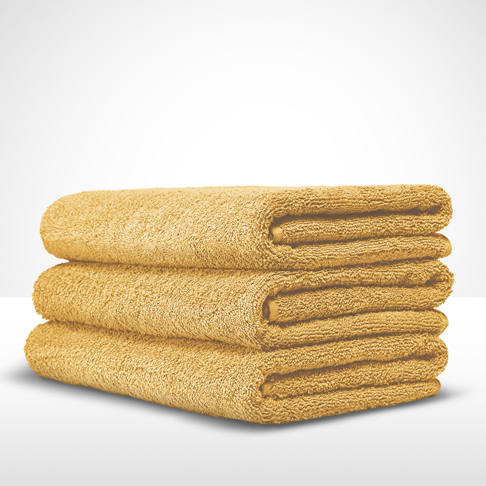 Recznik-kapielowy-140x70-500g-zolty Ręcznik RIMINI żółty 70x40 w kompozycji 3szt